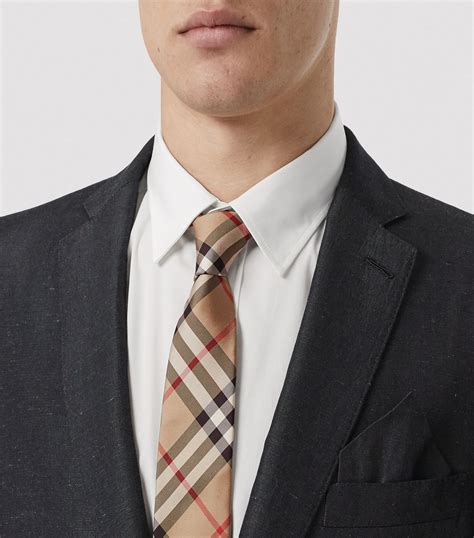 burberry slim check tie|Burberry classic tie.